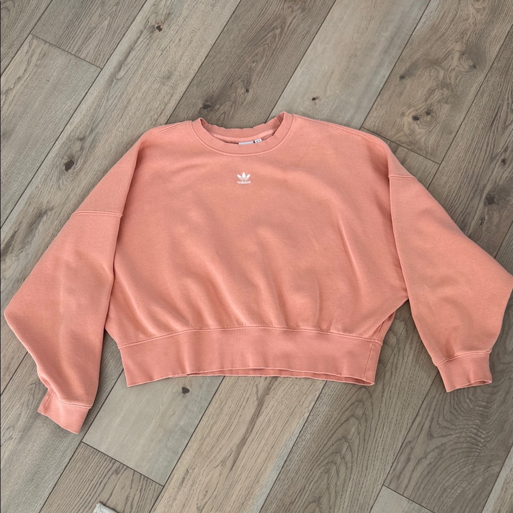 Adidas Coral Cropped Sweatshirt